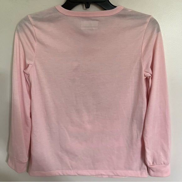 Girls Eddie Bauer Adventure waits Light Pink Pajama Top Shirt Bear Size Large 14 - Picture 8 of 9